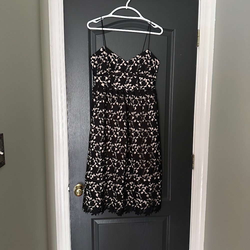 NWT Gorgeous Club Monaco Black Lace Sleeveless Dress | Size 8